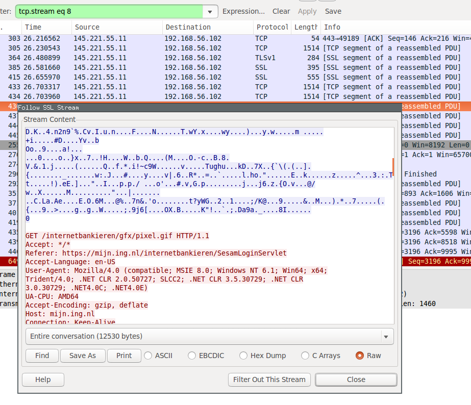 Wireshark vs ING